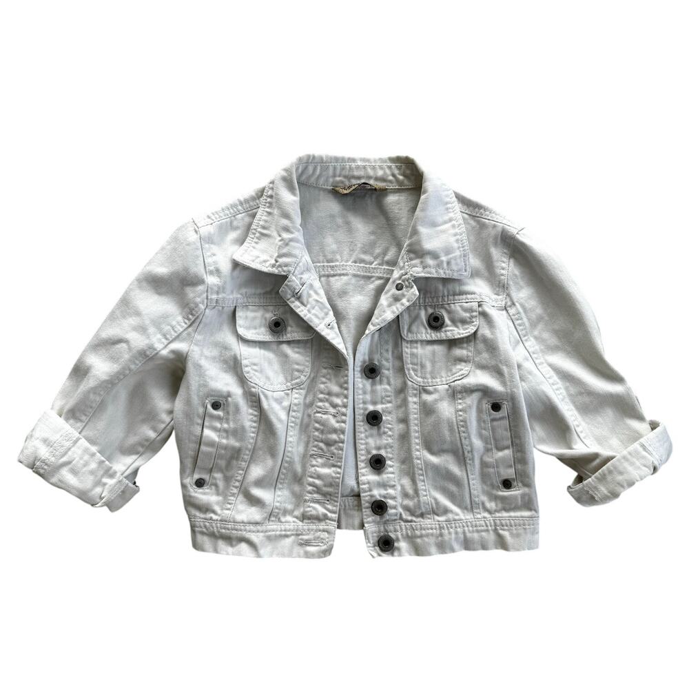 Girls highway jeans medium white denim jean trucker jacket
